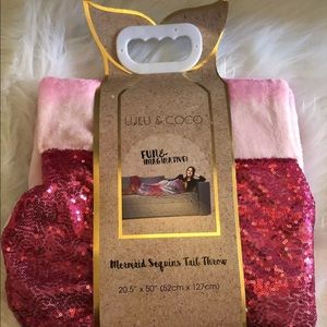 😍 adorable throw sequins Mermaid Tail Throw
